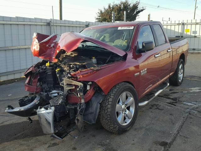 1C6RR6GT6ES478295 - 2014 RAM 1500 SLT BURGUNDY photo 2