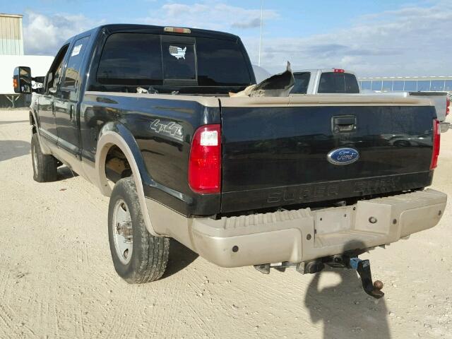 1FTWW31R58ED09940 - 2008 FORD F350 SRW S BLACK photo 3