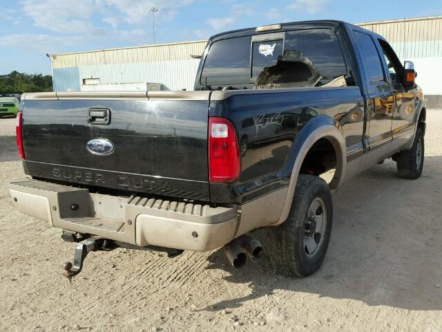 1FTWW31R58ED09940 - 2008 FORD F350 SRW S BLACK photo 4