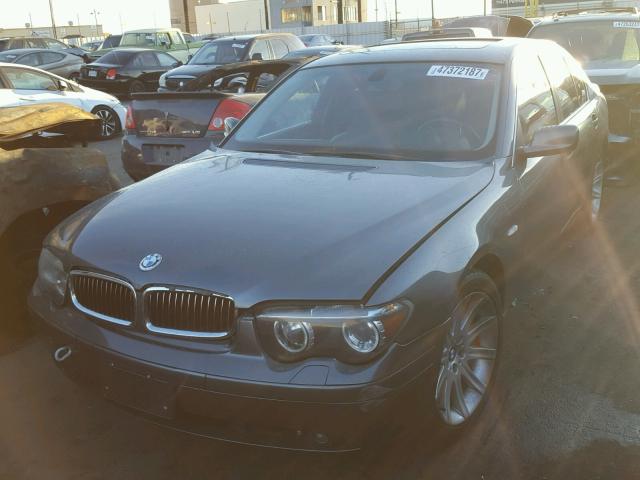 WBAGL63412DP53164 - 2002 BMW 745 I GRAY photo 2