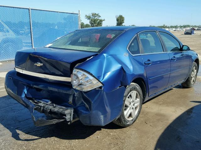 2G1WB58K369374584 - 2006 CHEVROLET IMPALA LS BLUE photo 4