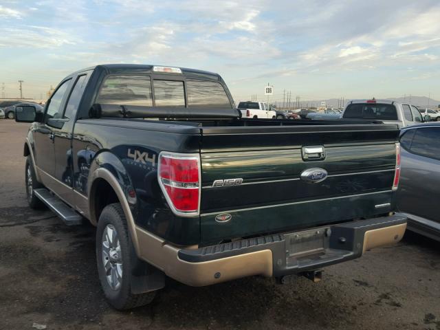 1FTFX1EF4DKG04346 - 2013 FORD F150 SUPER GREEN photo 3