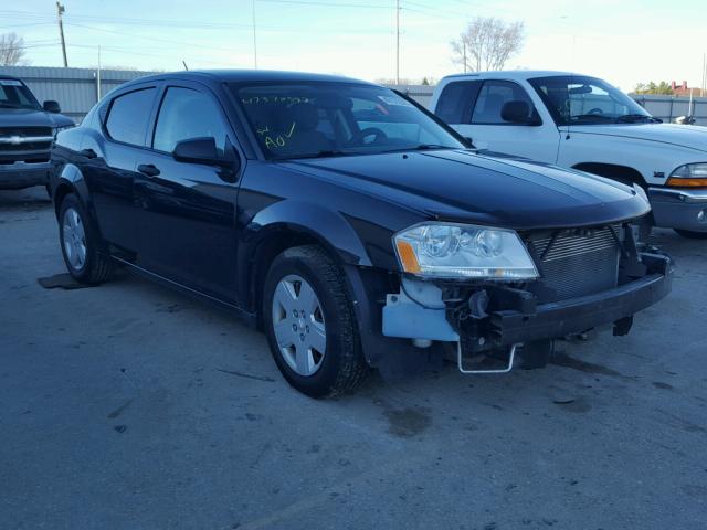 1B3LC46R28N241656 - 2008 DODGE AVENGER SE BLACK photo 1