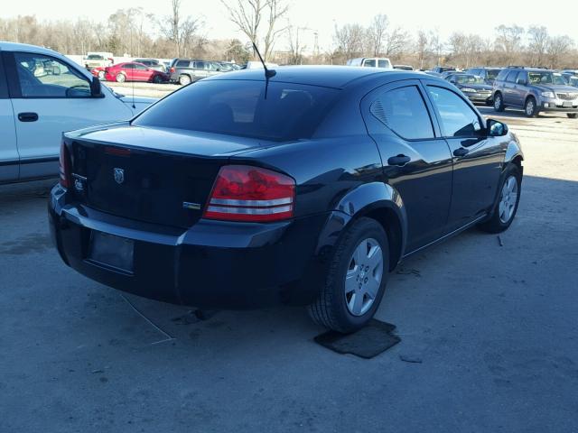 1B3LC46R28N241656 - 2008 DODGE AVENGER SE BLACK photo 4