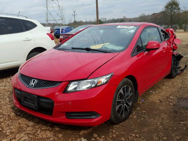 2HGFG3B8XDH523300 - 2013 HONDA CIVIC EX წითელი ფოტო 2