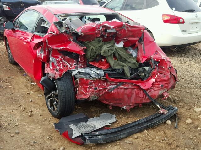 2HGFG3B8XDH523300 - 2013 HONDA CIVIC EX RED photo 9