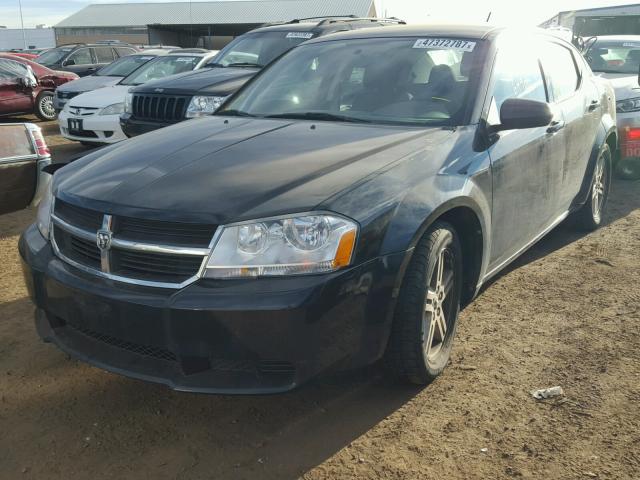 1B3CC1FB1AN192005 - 2010 DODGE AVENGER EX BLACK photo 2