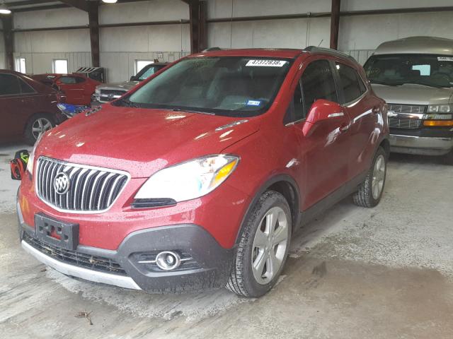 KL4CJCSB8FB173993 - 2015 BUICK ENCORE RED photo 2