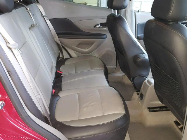 KL4CJCSB8FB173993 - 2015 BUICK ENCORE RED photo 6