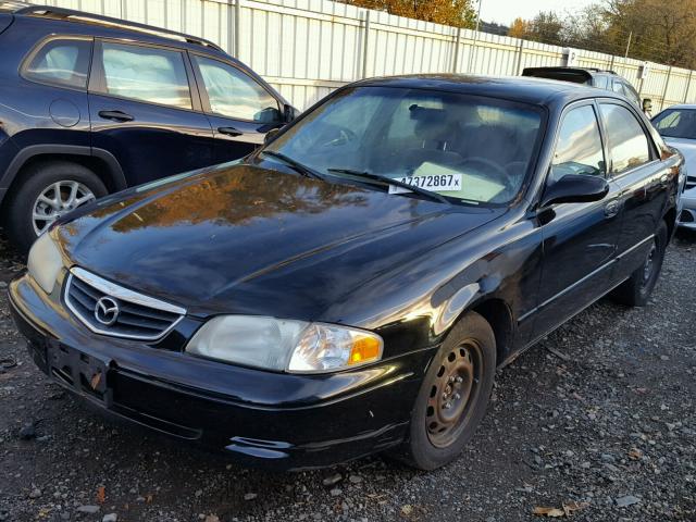 1YVGF22C715209878 - 2001 MAZDA 626 ES BLACK photo 2