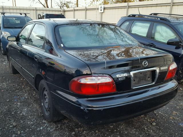 1YVGF22C715209878 - 2001 MAZDA 626 ES BLACK photo 3