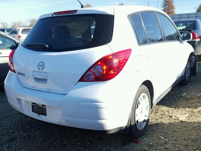 3N1BC1CP9BL391110 - 2011 NISSAN VERSA S WHITE photo 4