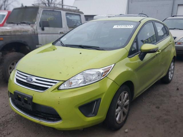 3FADP4EJ4DM200538 - 2013 FORD FIESTA SE GREEN photo 2