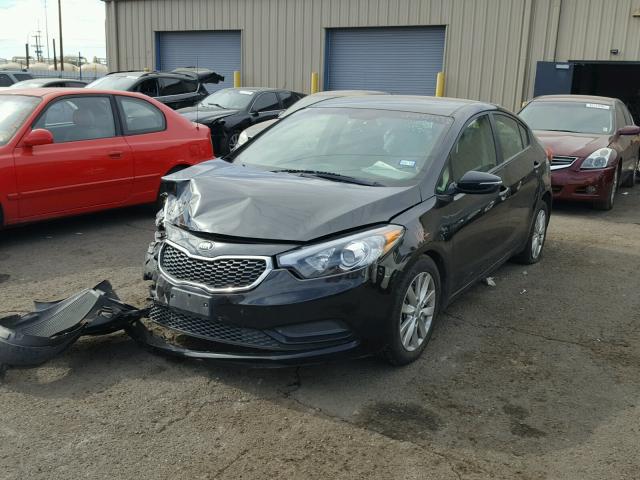 KNAFX4A62F5318856 - 2015 KIA FORTE LX BLACK photo 2