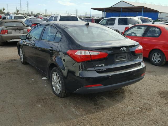 KNAFX4A62F5318856 - 2015 KIA FORTE LX BLACK photo 3