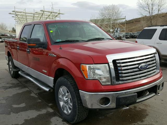 1FTFW1ETXCFA13437 - 2012 FORD F150 SUPER RED photo 1