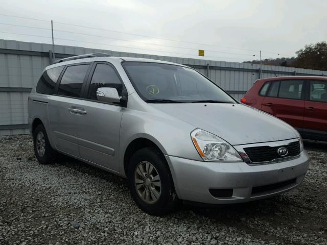 KNDMG4C73C6457884 - 2012 KIA SEDONA LX SILVER photo 1