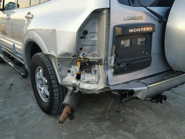 JA4MW51R92J042863 - 2002 MITSUBISHI MONTERO LI SILVER photo 9