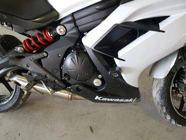 JKAEXEE14DDA08887 - 2013 KAWASAKI EX650 E WHITE photo 7