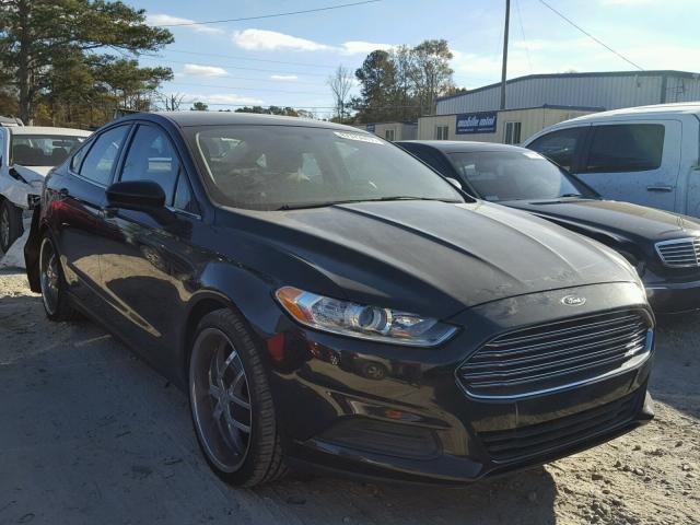 3FA6P0G70DR317362 - 2013 FORD FUSION S BLACK photo 1