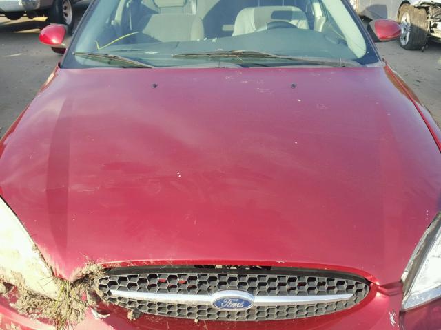 1FAFP53292A214584 - 2002 FORD TAURUS SE RED photo 7