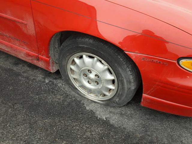 1G2WP52KXXF333898 - 1999 PONTIAC GRAND PRIX RED photo 10