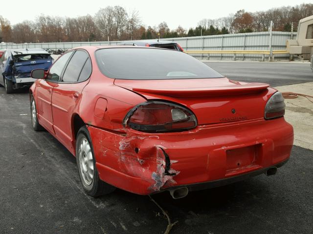 1G2WP52KXXF333898 - 1999 PONTIAC GRAND PRIX RED photo 3