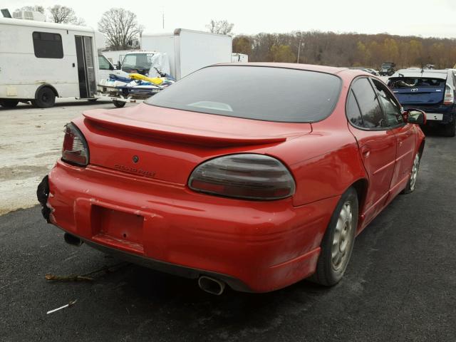 1G2WP52KXXF333898 - 1999 PONTIAC GRAND PRIX RED photo 4