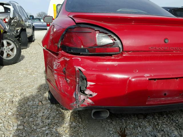 1G2WP52KXXF333898 - 1999 PONTIAC GRAND PRIX Կարմիր լուսանկար 9