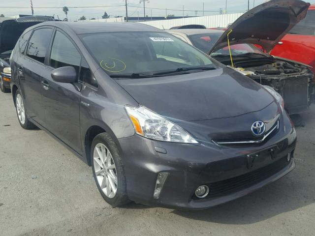 JTDZN3EUXEJ003785 - 2014 TOYOTA PRIUS V GRAY photo 1