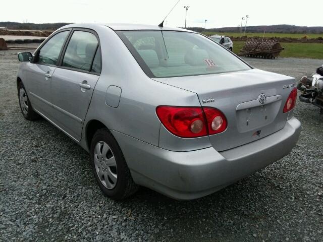 2T1BR32E96C643289 - 2006 TOYOTA COROLLA CE SILVER photo 3