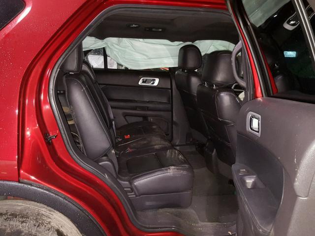 1FM5K8D81DGB61674 - 2013 FORD EXPLORER X RED photo 6