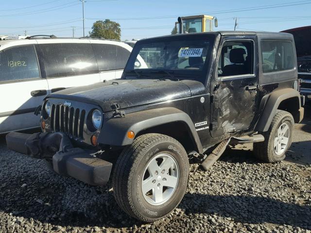 1J4AA2D12BL598040 - 2011 JEEP WRANGLER S BLACK photo 2