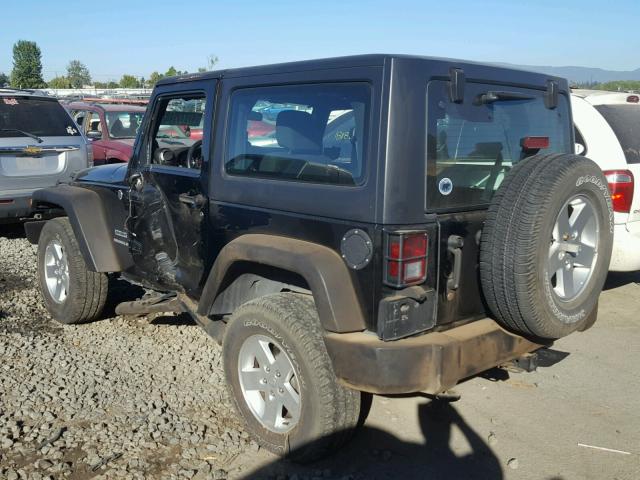 1J4AA2D12BL598040 - 2011 JEEP WRANGLER S BLACK photo 3