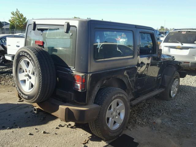 1J4AA2D12BL598040 - 2011 JEEP WRANGLER S BLACK photo 4