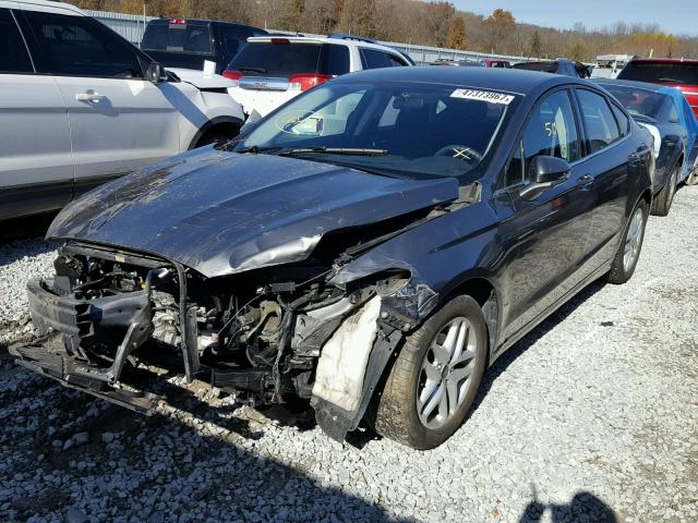 3FA6P0H74ER171757 - 2014 FORD FUSION SE GRAY photo 2