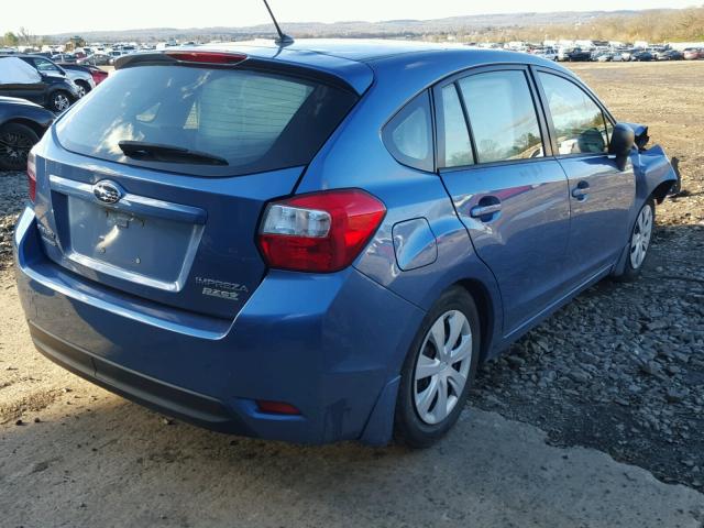 JF1GPAA67E8267184 - 2014 SUBARU IMPREZA BA BLUE photo 4