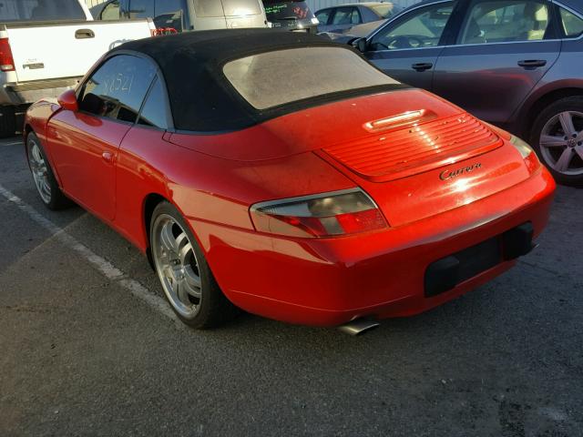 WP0CA2990YS654357 - 2000 PORSCHE 911 CARRER RED photo 3