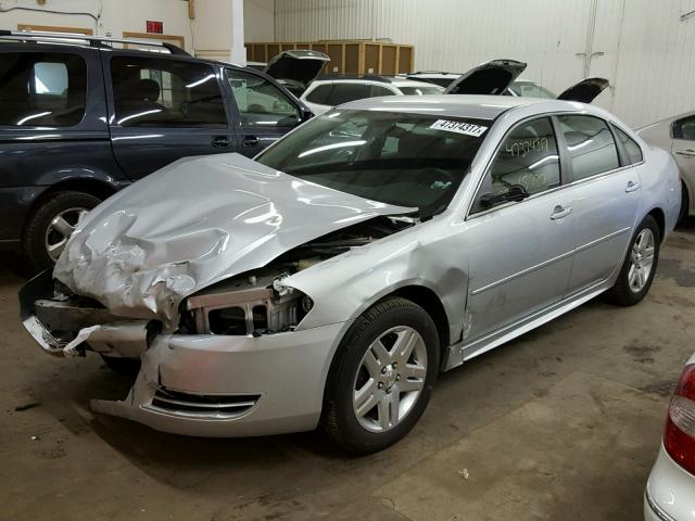 2G1WG5E34C1279878 - 2012 CHEVROLET IMPALA LT SILVER photo 2