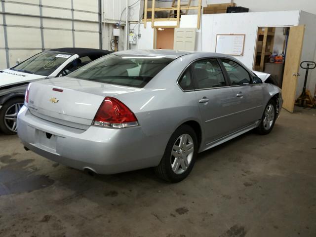 2G1WG5E34C1279878 - 2012 CHEVROLET IMPALA LT SILVER photo 4