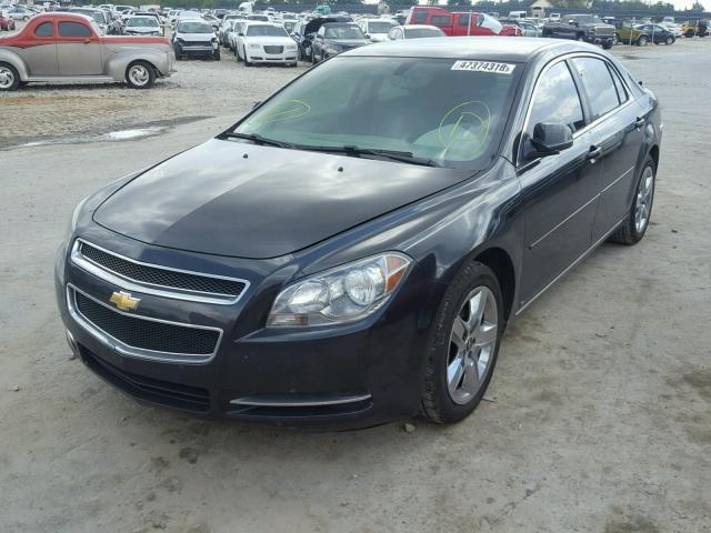 1G1ZH57B294260144 - 2009 CHEVROLET MALIBU 1LT BLACK photo 2