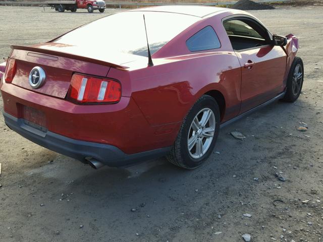 1ZVBP8AM0C5209313 - 2012 FORD MUSTANG RED photo 4