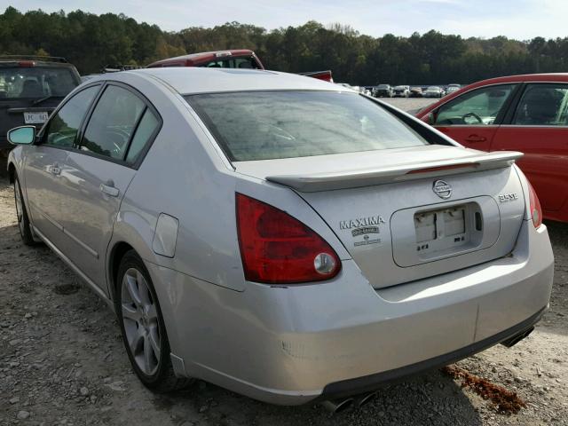 1N4BA41E18C806968 - 2008 NISSAN MAXIMA SE SILVER photo 3