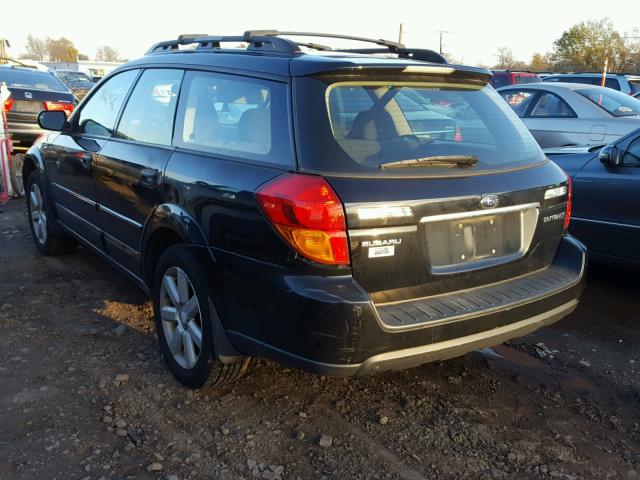 4S4BP61C076300298 - 2007 SUBARU LEGACY OUT BLACK photo 3