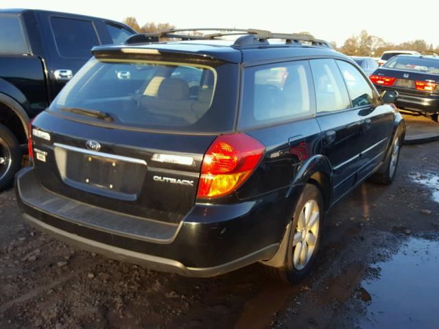 4S4BP61C076300298 - 2007 SUBARU LEGACY OUT BLACK photo 4