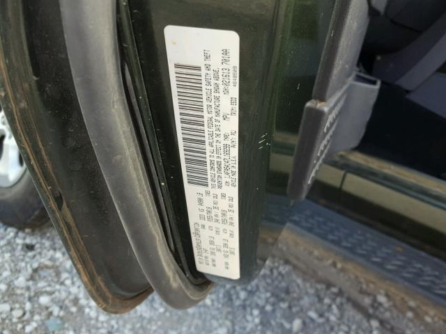 1J4FA54147L169299 - 2007 JEEP WRANGLER S GREEN photo 10