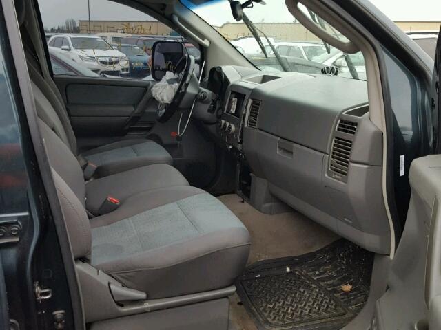 1N6AA07B85N536193 - 2005 NISSAN TITAN XE BLUE photo 5