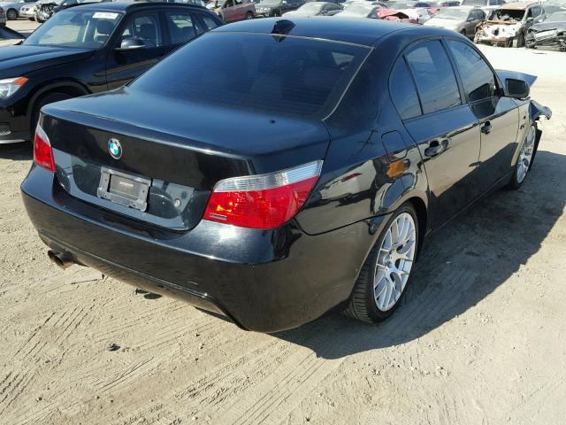 WBANE73566CM33849 - 2006 BMW 530 I BLACK photo 4