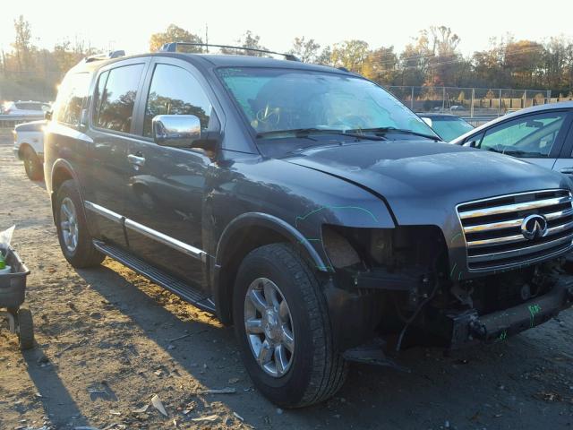 5N3AA08C57N801989 - 2007 INFINITI QX56 SILVER photo 1