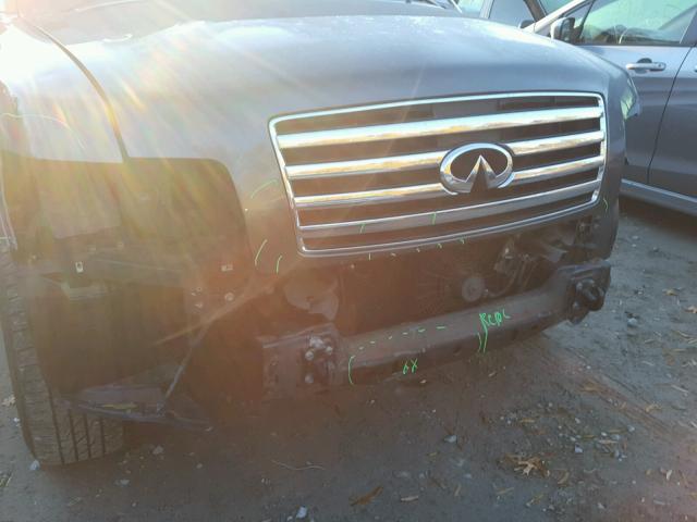 5N3AA08C57N801989 - 2007 INFINITI QX56 SILVER photo 9